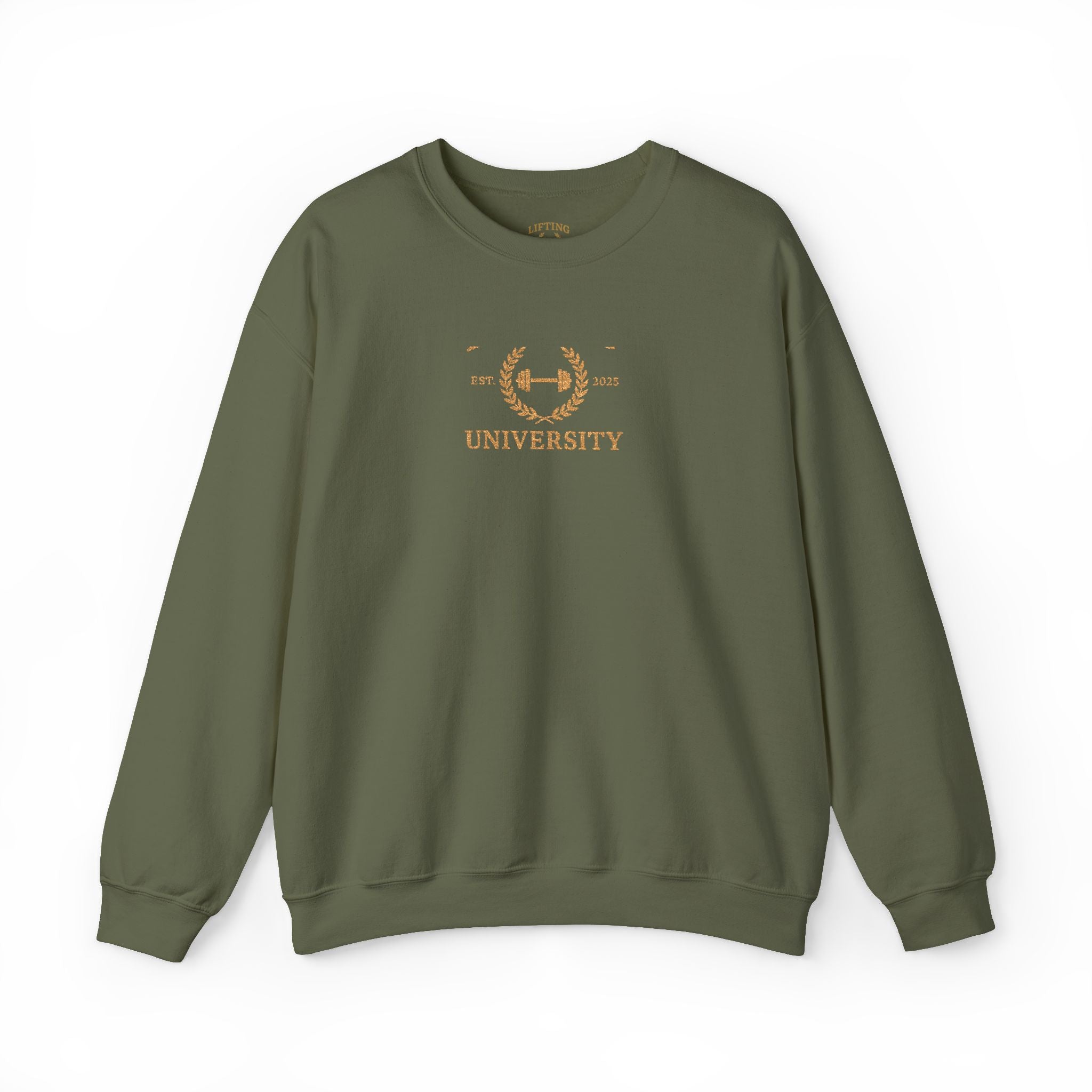 Lifting University Embroidered Crewneck Sweatshirt — Original