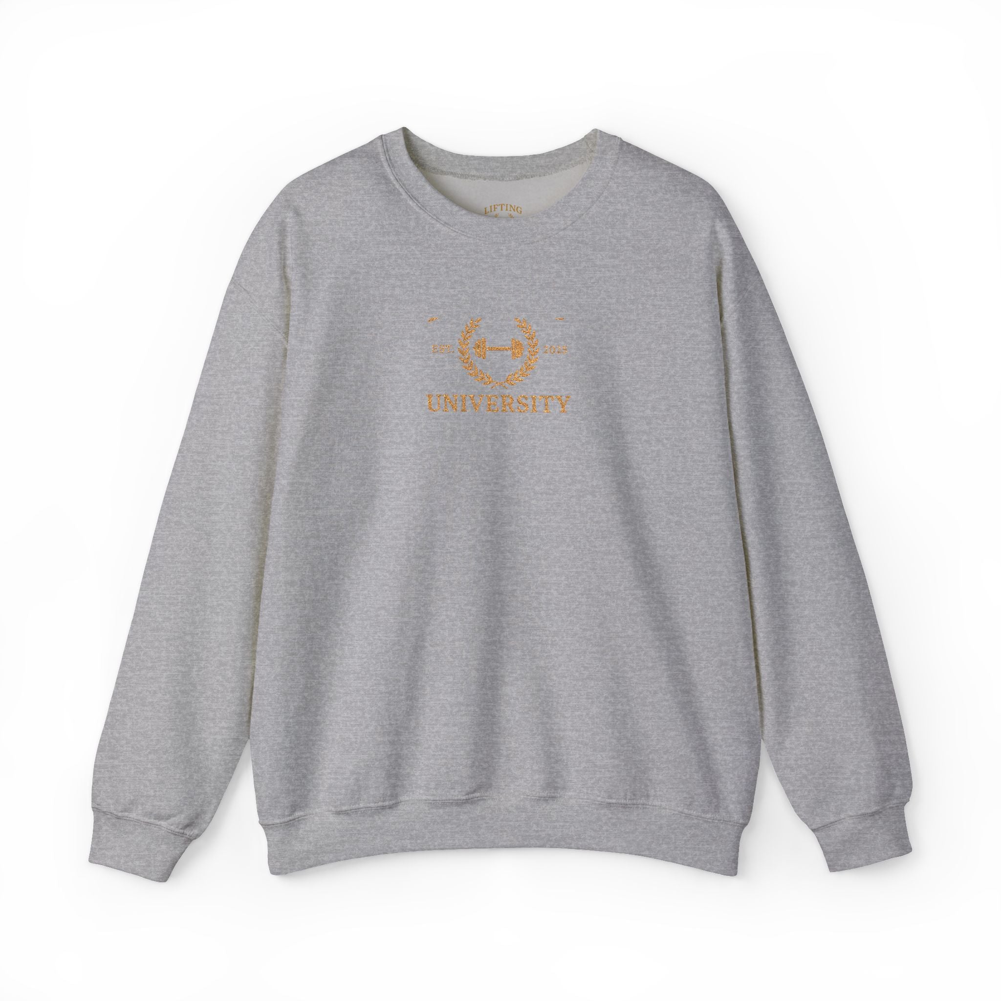 Lifting University Embroidered Crewneck Sweatshirt — Original