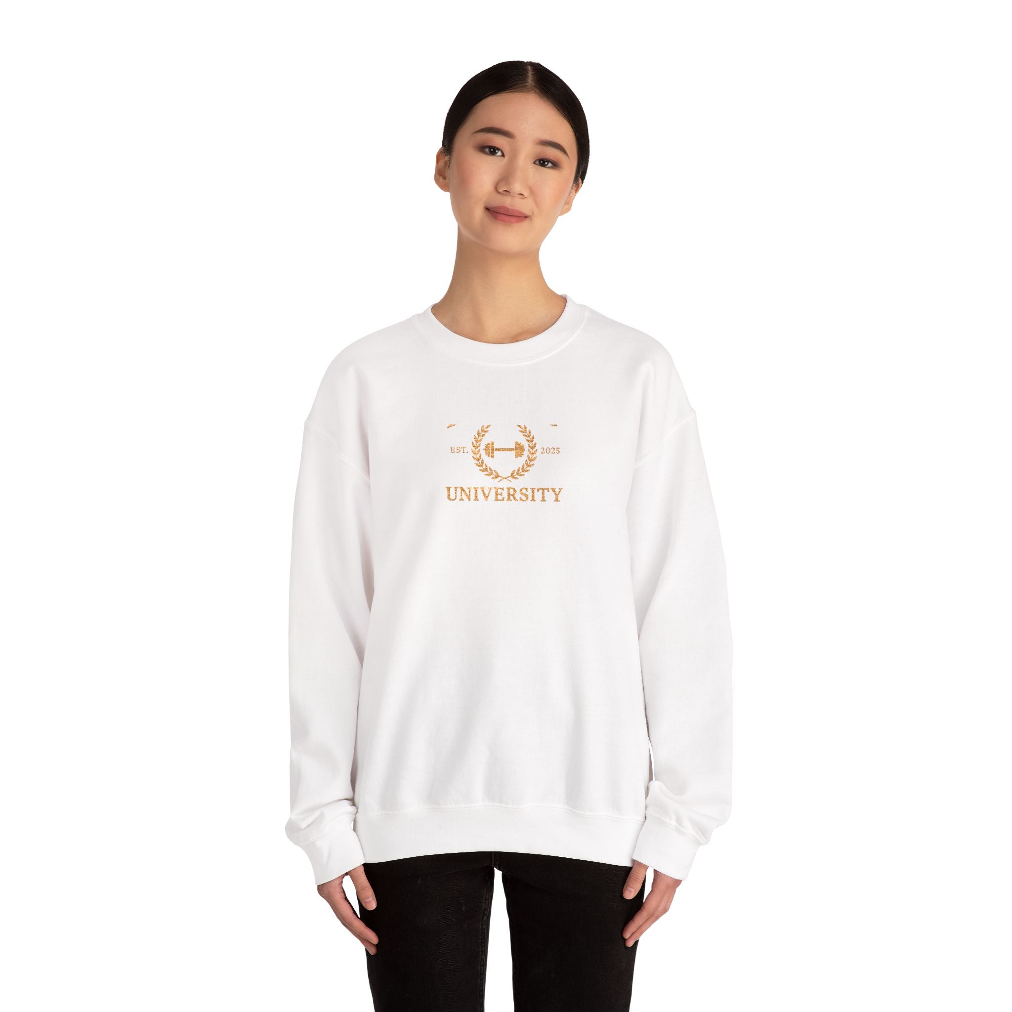 Lifting University Embroidered Crewneck Sweatshirt — Original