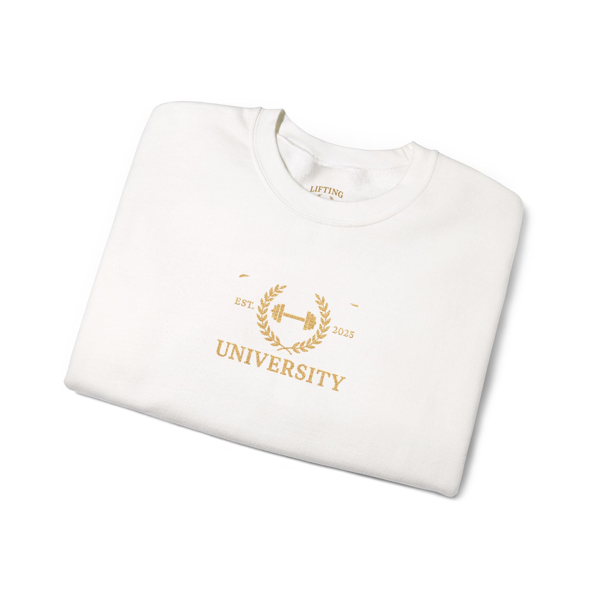 Lifting University Embroidered Crewneck Sweatshirt — Original